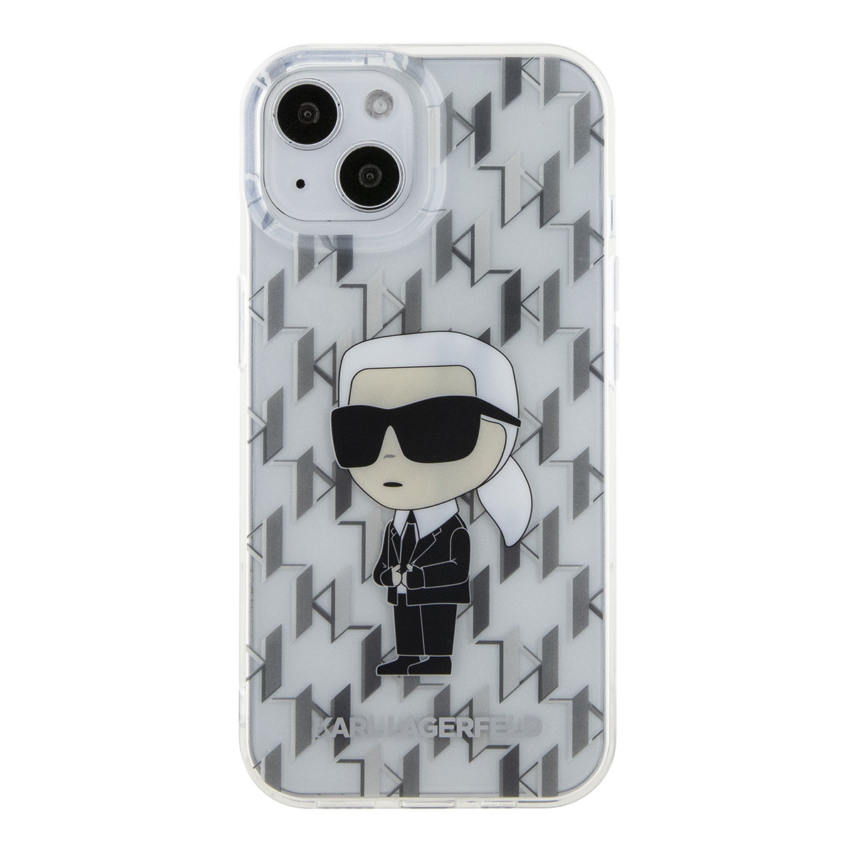 Karl Lagerfeld Karl Lagerfeld iPhone 15 Hardcase Backcover Ikonik Monogram - Transparant, foto 3 van 6