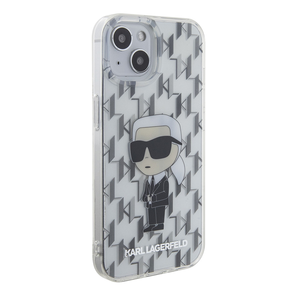 Karl Lagerfeld Karl Lagerfeld iPhone 15 Hardcase Backcover Ikonik Monogram - Transparant, foto 4 van 6