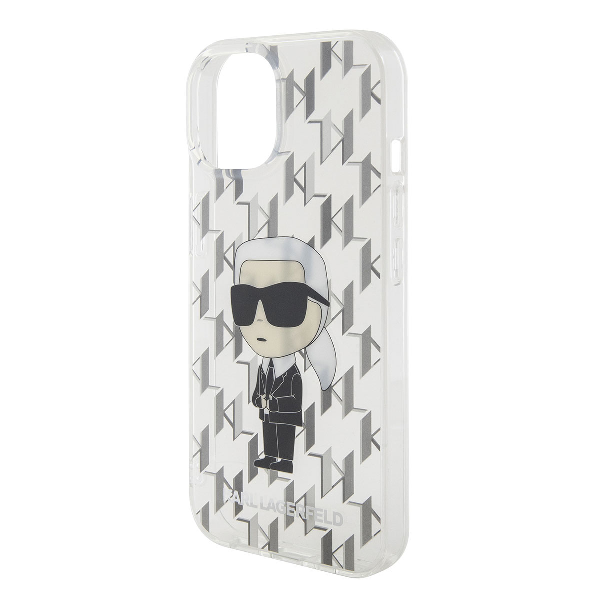Karl Lagerfeld Karl Lagerfeld iPhone 15 Hardcase Backcover Ikonik Monogram - Transparant, foto 6 van 6