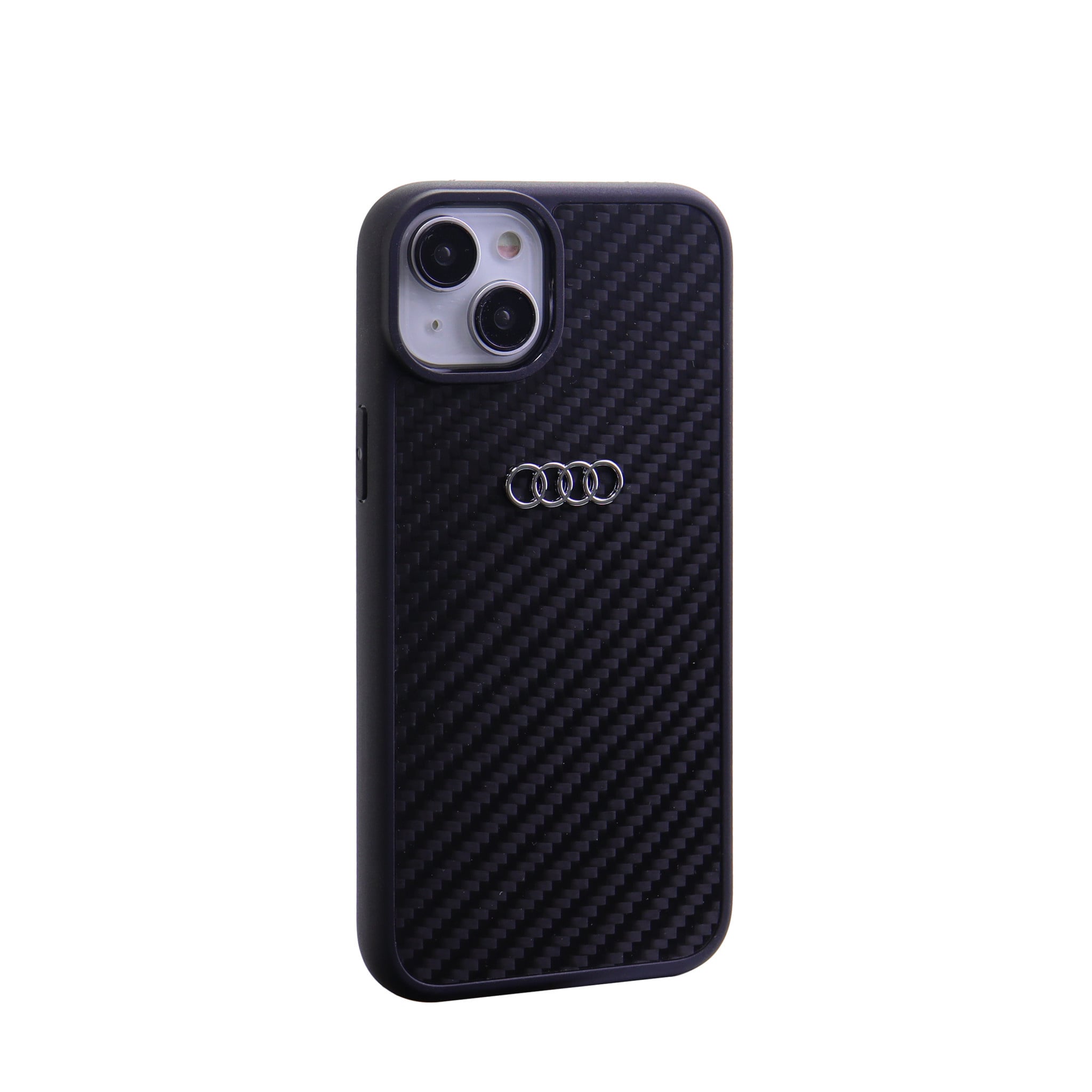 Audi Audi iPhone 15 & 14 Plus Hardcase Backcover R8 Serie - Zwart, foto 2 van 3