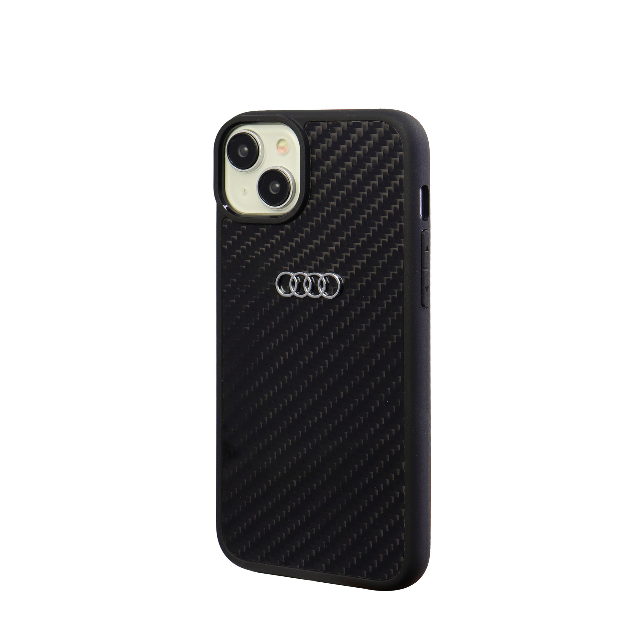 Audi Audi iPhone 15 & 14 Plus Hardcase Backcover R8 Serie - Zwart, foto 3 van 3