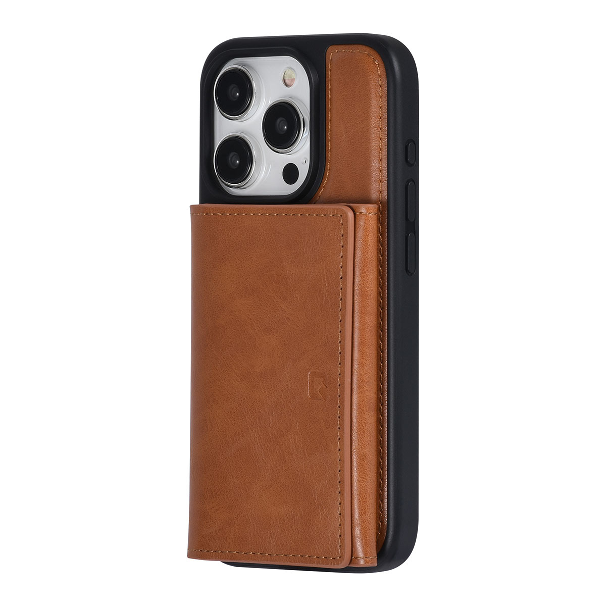 UNIQ Accessory UNIQAccessory iPhone 15 Pro Backcover hoesje - met afneembare Pasjeshouder - LichtBruin, foto 3 van 6