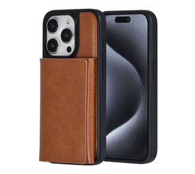 UNIQ Accessory UNIQAccessory iPhone 15 Pro Backcover hoesje - met afneembare Pasjeshouder - LichtBruin UNIQ Accessory UNIQAccessory iPhone 15 Pro Backcover hoesje - met afneembare Pasjeshouder - LichtBruin