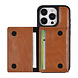 UNIQ Accessory UNIQAccessory iPhone 15 Pro Back cover case - with removable card holder - Light Brown