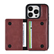UNIQ Accessory UNIQAccessory iPhone 15 Pro Backcover hoesje met afneembare Pasjeshouder - Rood UNIQ Accessory UNIQAccessory iPhone 15 Pro Backcover hoesje met afneembare Pasjeshouder - Rood