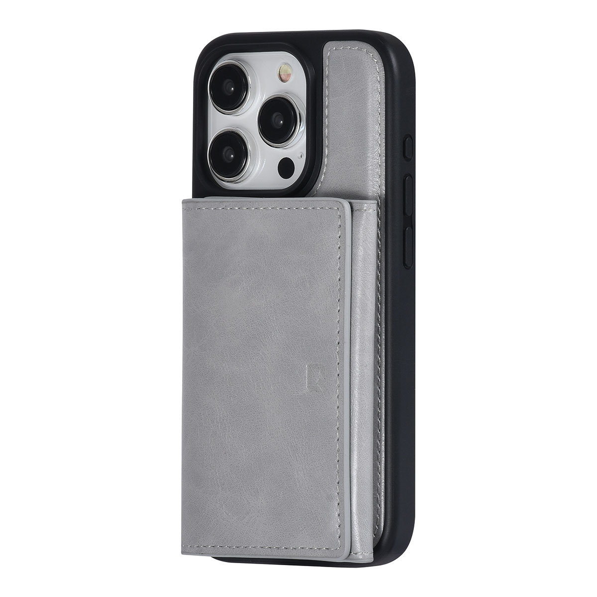 UNIQ Accessory UNIQAccessory iPhone 15 Pro Backcover hoesje met afneembare Pasjeshouder - Grijs, foto 2 van 6