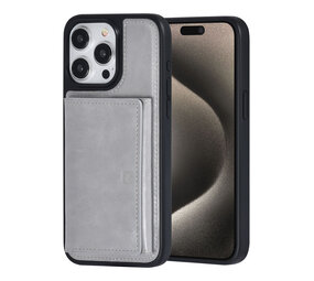UNIQ Accessory UNIQAccessory iPhone 15 Pro Max Backcover hoesje met afneembare Pasjeshouder - Grijs UNIQ Accessory UNIQAccessory iPhone 15 Pro Max Backcover hoesje met afneembare Pasjeshouder - Grijs