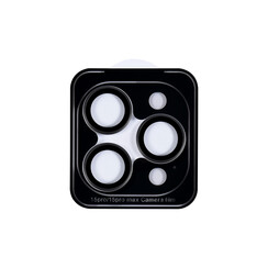 TUNIQ iPhone 15 Pro & 15 Pro Max Lens protector -  Full cover - Black