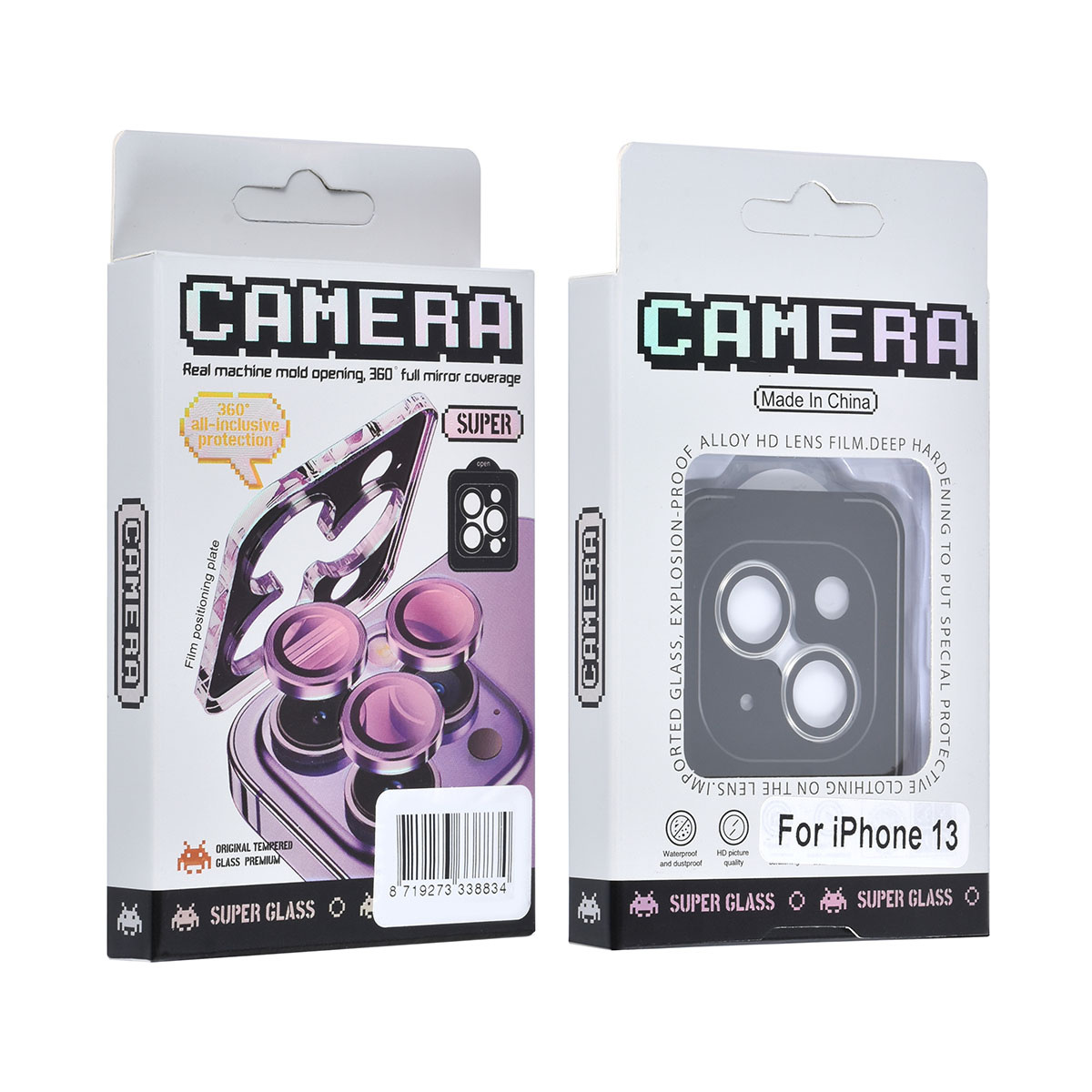 UNIQ Accessory UNIQAccessory iPhone 13 Lens Protector Tempered glass - Zilver, foto 3 van 3