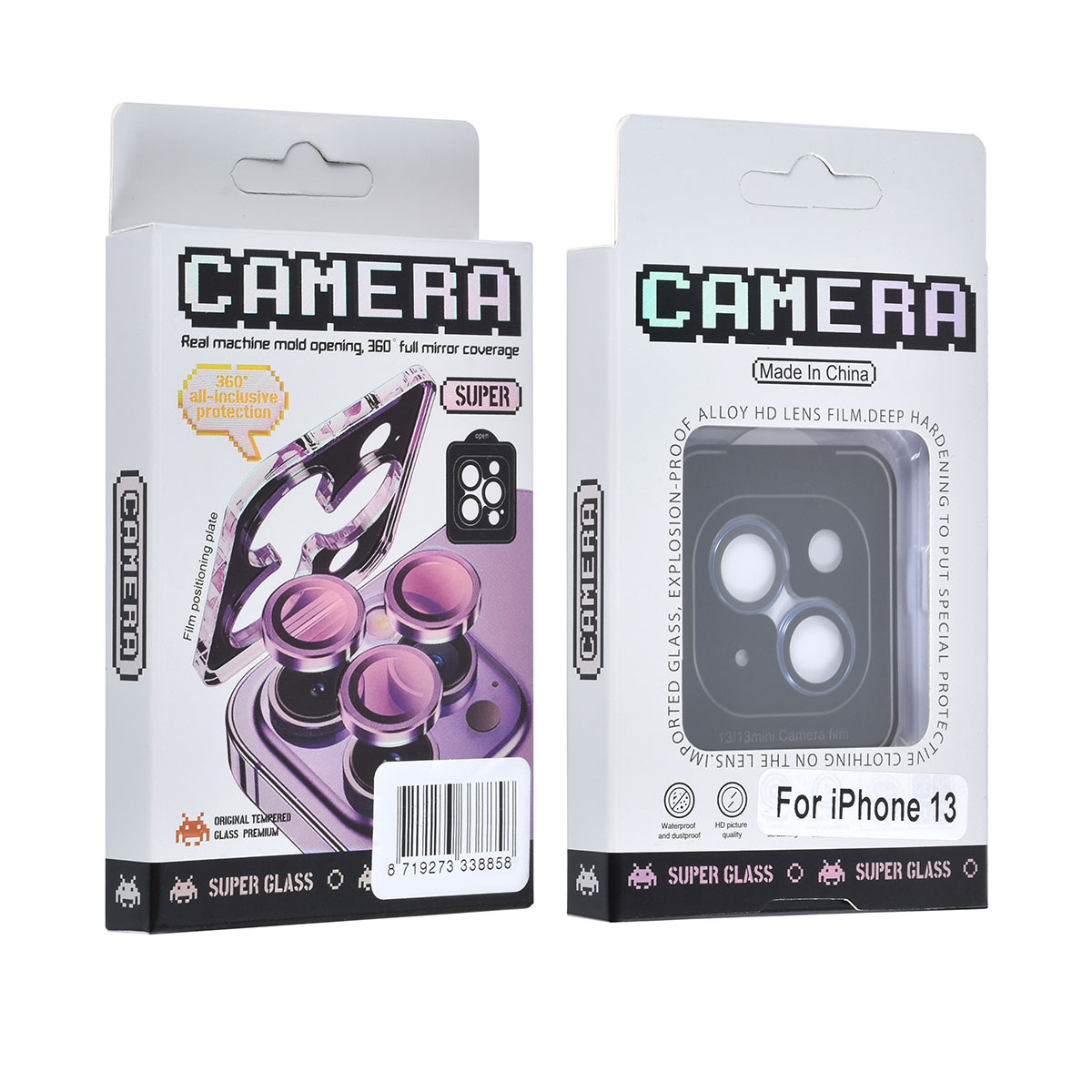 UNIQ Accessory UNIQAccessory iPhone 13 Lens Protector Tempered glass - Blauw, foto 3 van 3