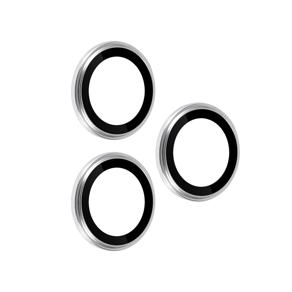 UNIQ Accessory UNIQAccessory iPhone 13 Pro & 13 Pro Max Lens Protector Tempered glass - Zilver UNIQ Accessory UNIQAccessory iPhone 13 Pro & 13 Pro Max Lens Protector Tempered glass - Zilver