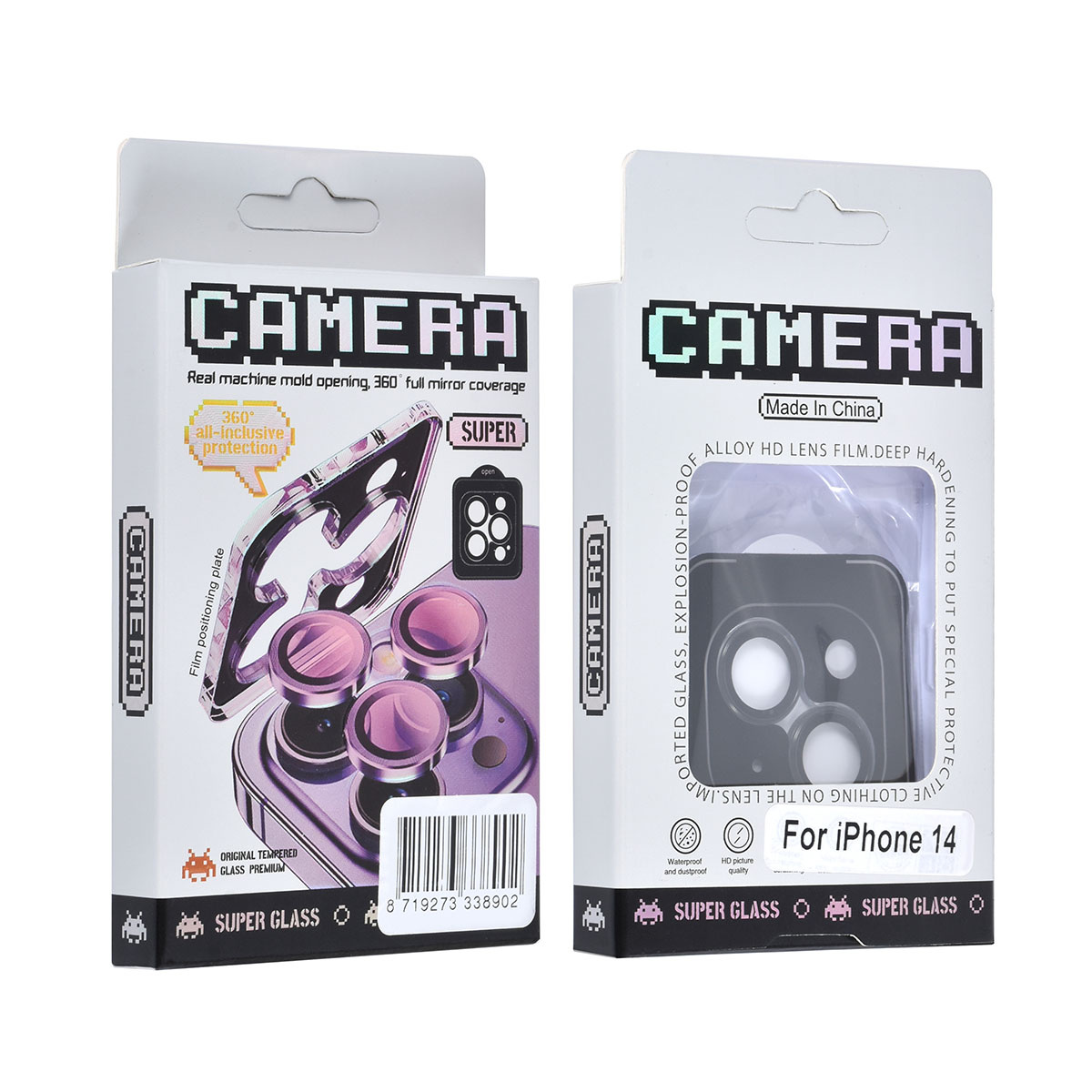 UNIQ Accessory UNIQAccessory iPhone 14 Lens Protector Tempered glass - Zwart, foto 3 van 3