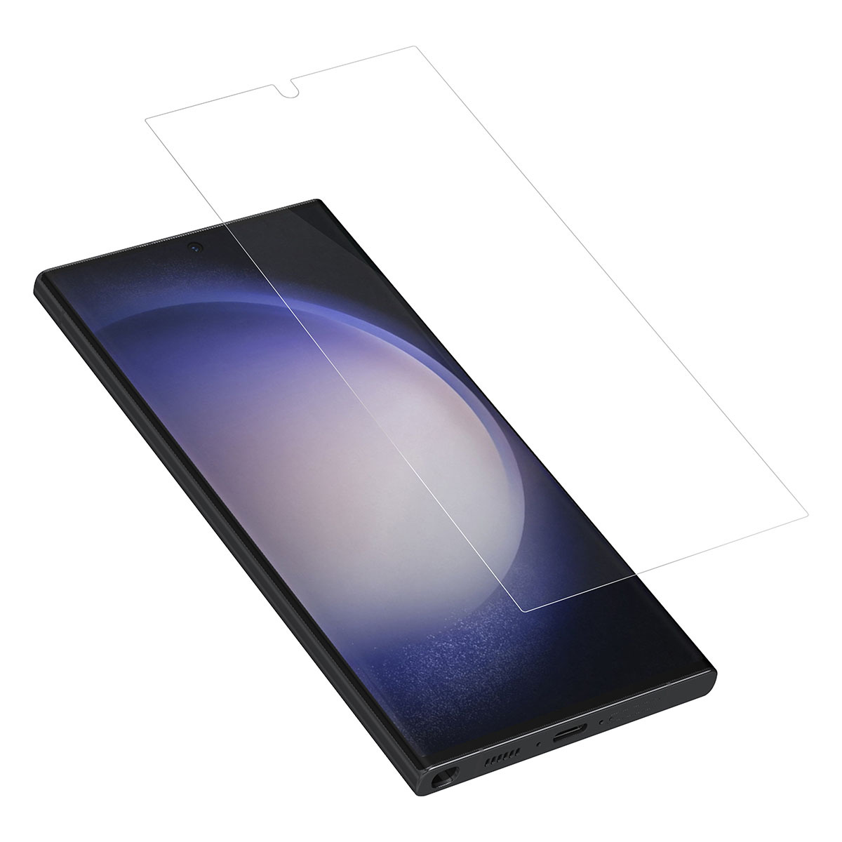 TUNIQ box of 10 - TUNIQ Galaxy S24 Ultra Screenprotector - Tempered glass - Transparant, foto 2 van 3