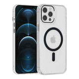 UNIQ Accessory UNIQ Accessory iPhone 12 Pro Max Coque arrière rigide magsafe compatible - transparant - Noir UNIQ Accessory UNIQ Accessory iPhone 12 Pro Max Coque arrière rigide magsafe compatible - transparant - Noir