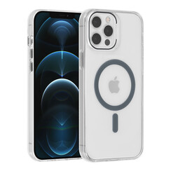 UNIQ Accessory iPhone 12 Pro Max Hardcase Backcover magsafe compatible - transparant - Grijs