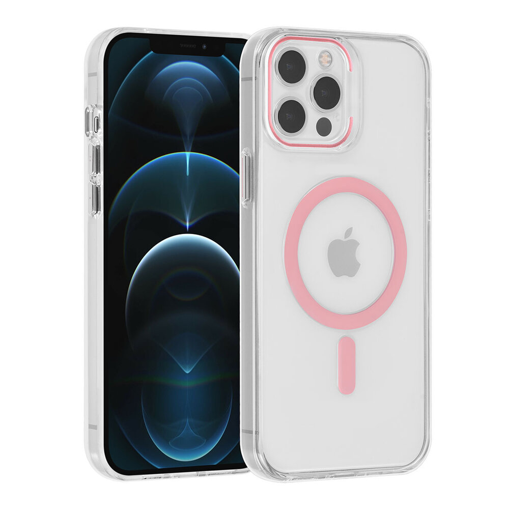 UNIQ Accessory UNIQ Accessory iPhone 12 Pro Max Hardcase-Rückseite - magsafe compatible - transparant - Rosa UNIQ Accessory UNIQ Accessory iPhone 12 Pro Max Hardcase-Rückseite - magsafe compatible - transparant - Rosa