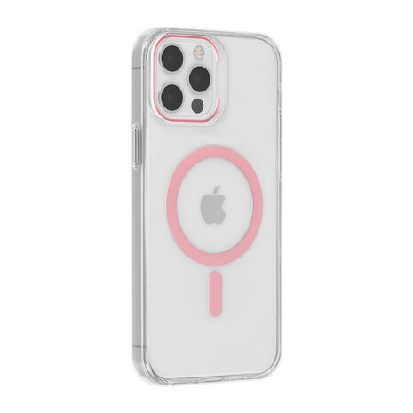 UNIQ Accessory UNIQ Accessory iPhone 12 Pro Max Hardcase-Rückseite - magsafe compatible - transparant - Rosa UNIQ Accessory UNIQ Accessory iPhone 12 Pro Max Hardcase-Rückseite - magsafe compatible - transparant - Rosa