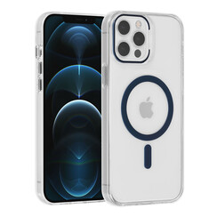 UNIQ Accessory iPhone 12 Pro Max Hardcase-Rückseite - magsafe compatible - transparant - Blau