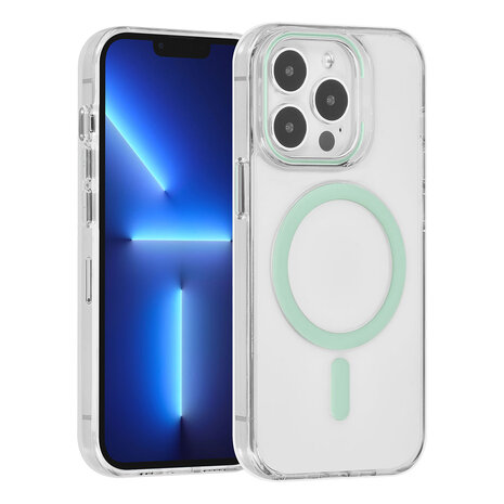 UNIQ Accessory UNIQ Accessory iPhone 13 Pro Hardcase Backcover magsafe compatible - transparant - Groen UNIQ Accessory UNIQ Accessory iPhone 13 Pro Hardcase Backcover magsafe compatible - transparant - Groen