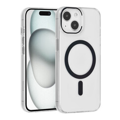 UNIQ Accessory iPhone 15 Hardcase-Rückseite - magsafe compatible - transparant - Schwarz