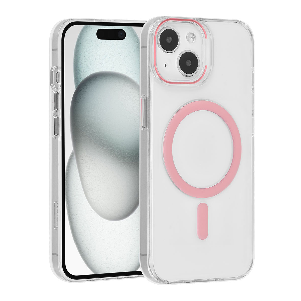 UNIQ Accessory UNIQ Accessory iPhone 15 Hardcase Backcover magsafe compatible - transparant - Roze