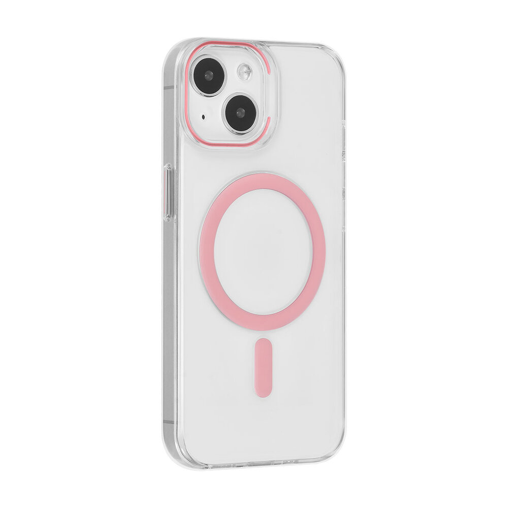 UNIQ Accessory UNIQ Accessory iPhone 15 Coque arrière rigide magsafe compatible - transparant - Rose UNIQ Accessory UNIQ Accessory iPhone 15 Coque arrière rigide magsafe compatible - transparant - Rose