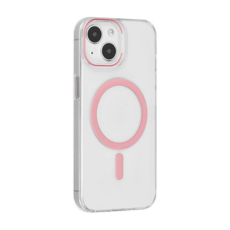 UNIQ Accessory UNIQ Accessory iPhone 15 Coque arrière rigide magsafe compatible - transparant - Rose UNIQ Accessory UNIQ Accessory iPhone 15 Coque arrière rigide magsafe compatible - transparant - Rose