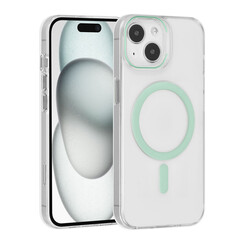 UNIQ Accessory iPhone 15 Hardcase-Rückseite - magsafe compatible - transparant - Grün