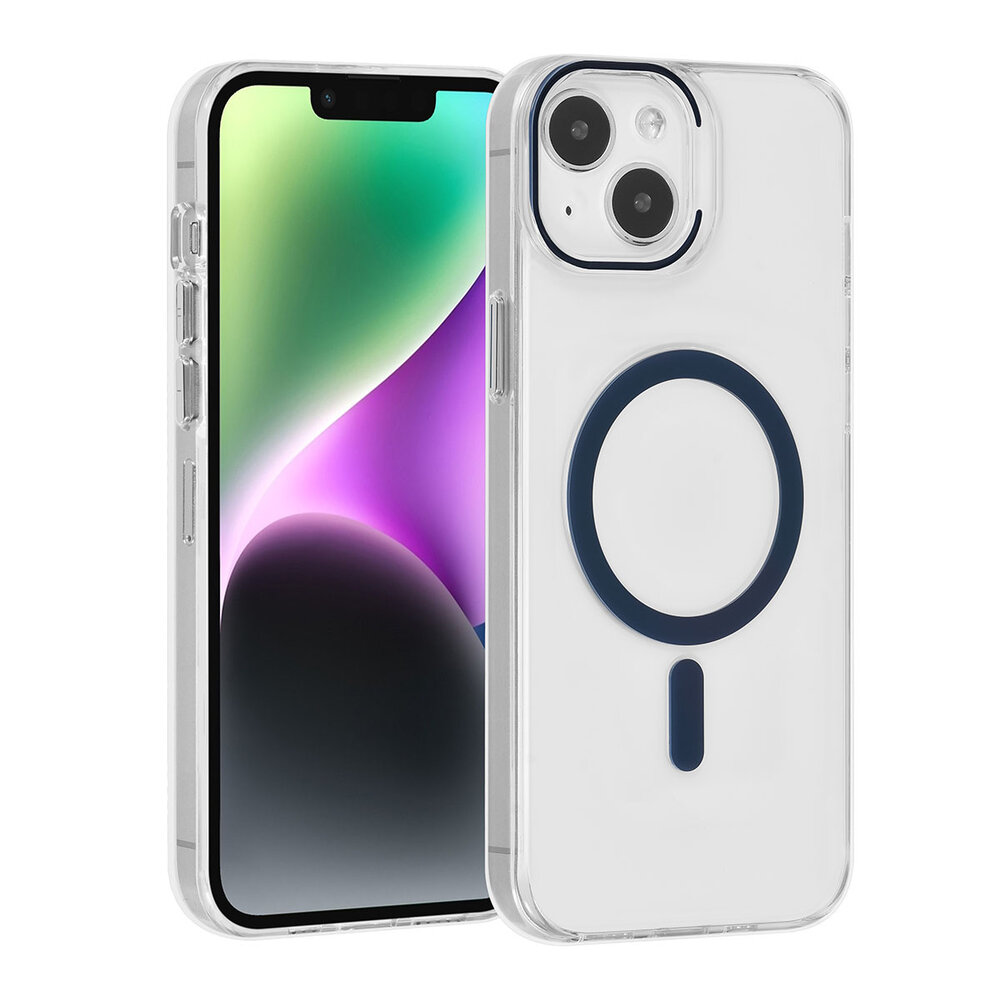 UNIQ Accessory UNIQ Accessory iPhone 15 & 14 Plus Hardcase Backcover magsafe compatible - transparant - LichtBlauw UNIQ Accessory UNIQ Accessory iPhone 15 & 14 Plus Hardcase Backcover magsafe compatible - transparant - LichtBlauw