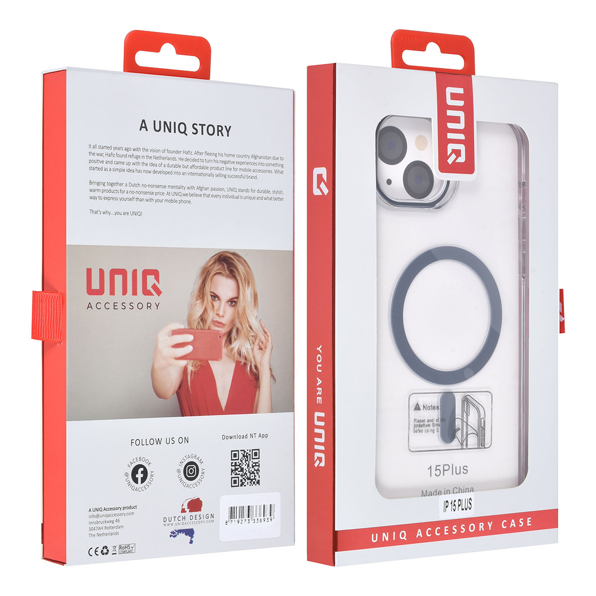 UNIQ Accessory UNIQ Accessory iPhone 15 & 14 Plus Hardcase Backcover magsafe compatible - transparant - LichtBlauw, foto 4 van 4