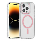 UNIQ Accessory UNIQ Accessory iPhone 15 Pro Hardcase Backcover magsafe compatible - transparant - Roze UNIQ Accessory UNIQ Accessory iPhone 15 Pro Hardcase Backcover magsafe compatible - transparant - Roze