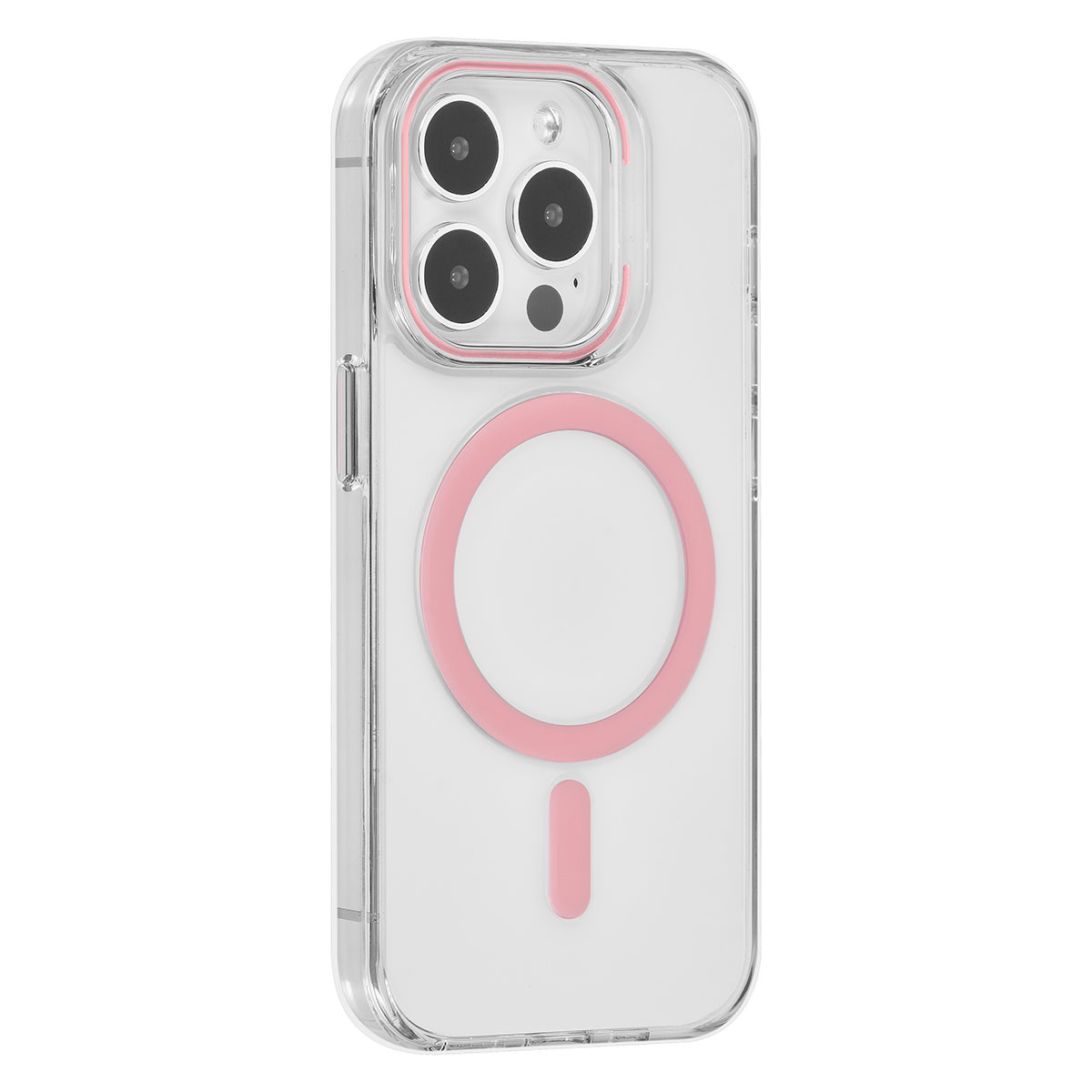 UNIQ Accessory UNIQ Accessory iPhone 15 Pro Hardcase Backcover magsafe compatible - transparant - Roze, foto 3 van 4