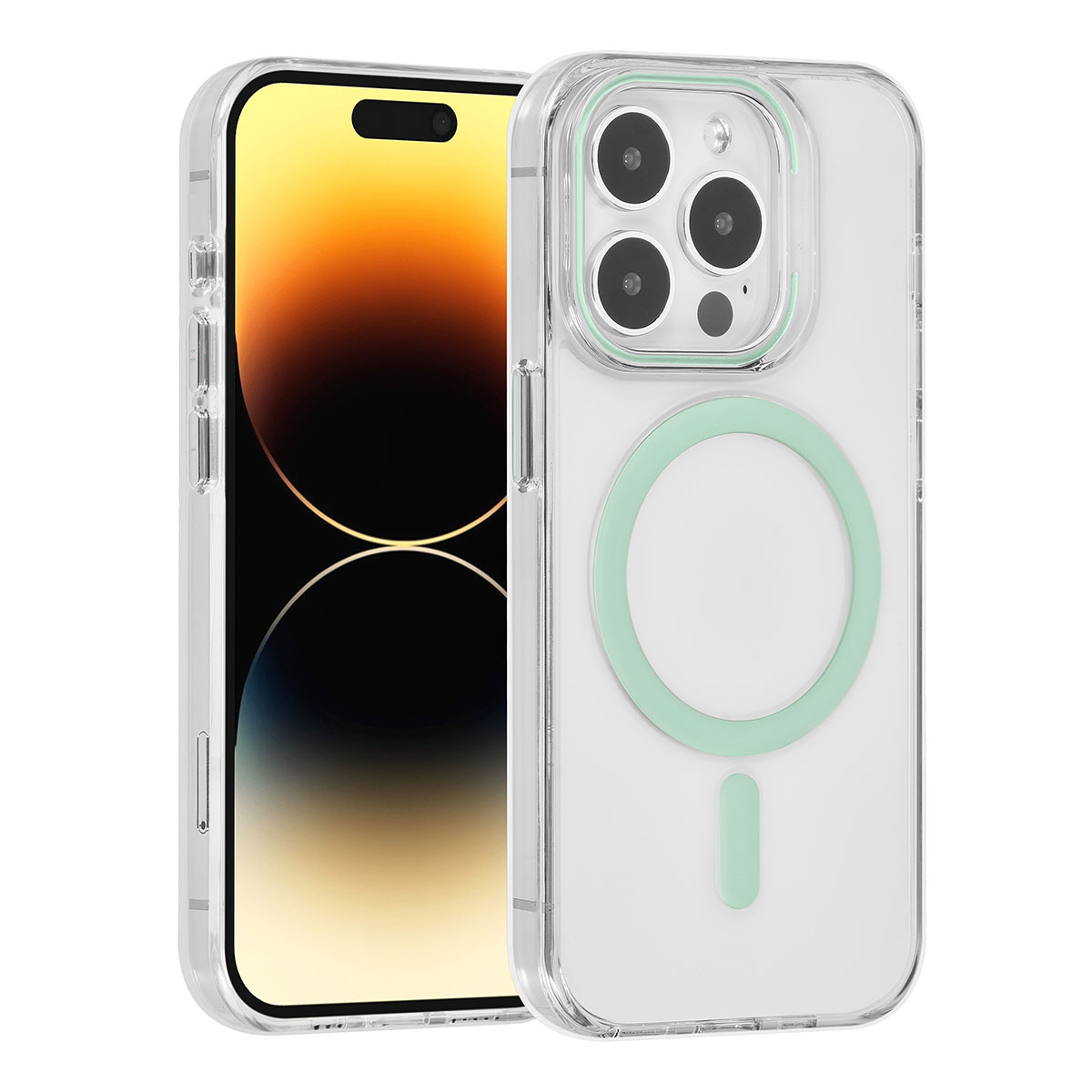 UNIQ Accessory UNIQ Accessory iPhone 15 Pro Hardcase Backcover magsafe compatible - transparant - Groen