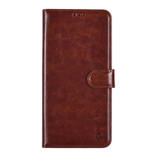 TUNIQ TUNIQ Galaxy A55 Book type case - Card holder for 3 cards - Magnetic closure - Hanger - Brown