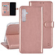 UNIQ Accessory UNIQ Accessory Galaxy A25 Book-Case hul - 3 pasjeshouder - Rose Gold UNIQ Accessory UNIQ Accessory Galaxy A25 Book-Case hul - 3 pasjeshouder - Rose Gold