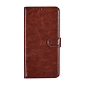 TUNIQ TUNIQ Galaxy A25 Book Case hoesje - Pasjeshouder voor 3 pasjes - Magneetsluiting - Hanger - Bruin