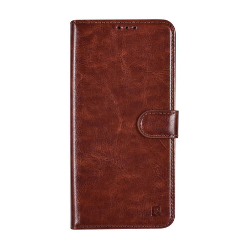 TUNIQ TUNIQ Galaxy A25 Book Case hoesje - Pasjeshouder voor 3 pasjes - Magneetsluiting - Hanger - Bruin