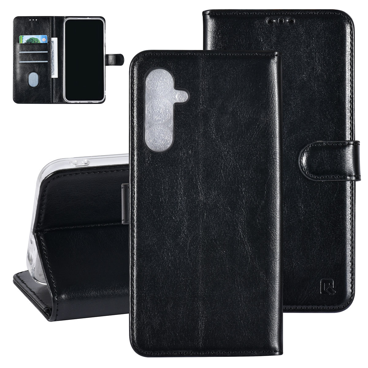UNIQ Accessory UNIQ Accessory Galaxy A25 Book Case hoesje 3 pasjeshouder - Zwart