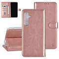 TUNIQ TUNIQ Galaxy A55 Book-Case hul  - Kartenhalter für 3 Karten - Magnetverschluss - Hanger - Rose Gold