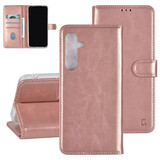 TUNIQ TUNIQ Galaxy A55 Book-Case hul  - Kartenhalter für 3 Karten - Magnetverschluss - Hanger - Rose Gold