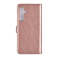 TUNIQ TUNIQ Galaxy A55 Book-Case hul  - Kartenhalter für 3 Karten - Magnetverschluss - Hanger - Rose Gold