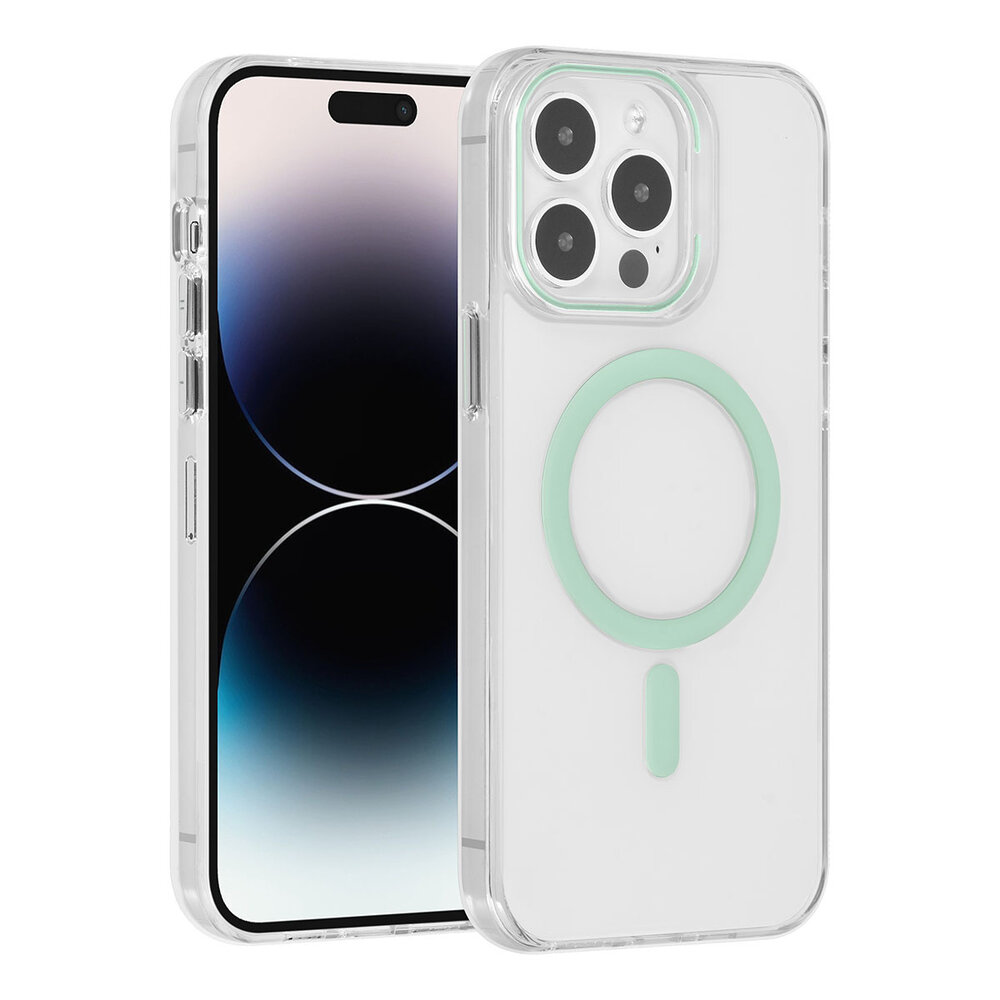 UNIQ Accessory UNIQ Accessory iPhone 14 Pro Max Hardcase - magsafe compatible - transparant - Green UNIQ Accessory UNIQ Accessory iPhone 14 Pro Max Hardcase - magsafe compatible - transparant - Green