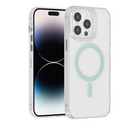 UNIQ Accessory UNIQ Accessory iPhone 14 Pro Max Hardcase-Rückseite - magsafe compatible - transparant - Grün UNIQ Accessory UNIQ Accessory iPhone 14 Pro Max Hardcase-Rückseite - magsafe compatible - transparant - Grün