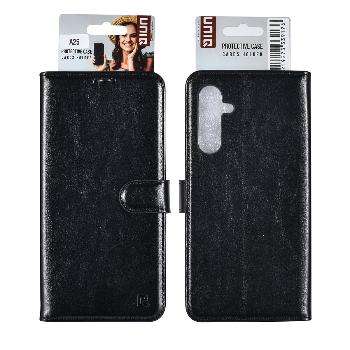 UNIQ Accessory UNIQ Accessory Galaxy A25 Book Case hoesje 3 pasjeshouder - Zwart, foto 4 van 4