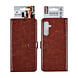 TUNIQ TUNIQ Galaxy A25 Book type case - 3 pasjeshouder - Brown