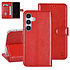 UNIQ Accessory Galaxy S24 Book Case hoesje 3 pasjeshouder - Rood UNIQ Accessory Galaxy S24 Book Case hoesje 3 pasjeshouder - Rood