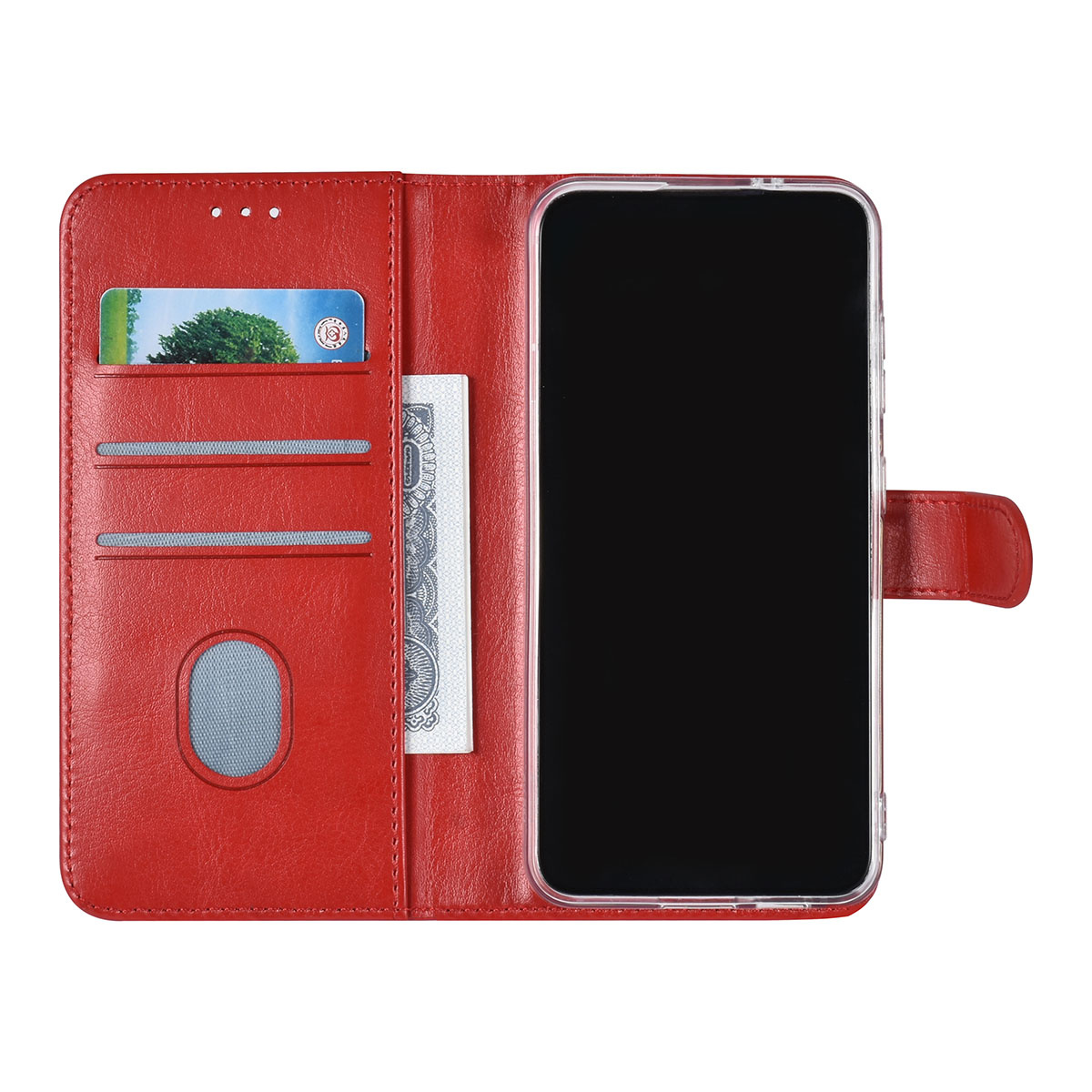 UNIQ Accessory UNIQ Accessory Galaxy S24 Book Case hoesje 3 pasjeshouder - Rood, foto 4 van 5