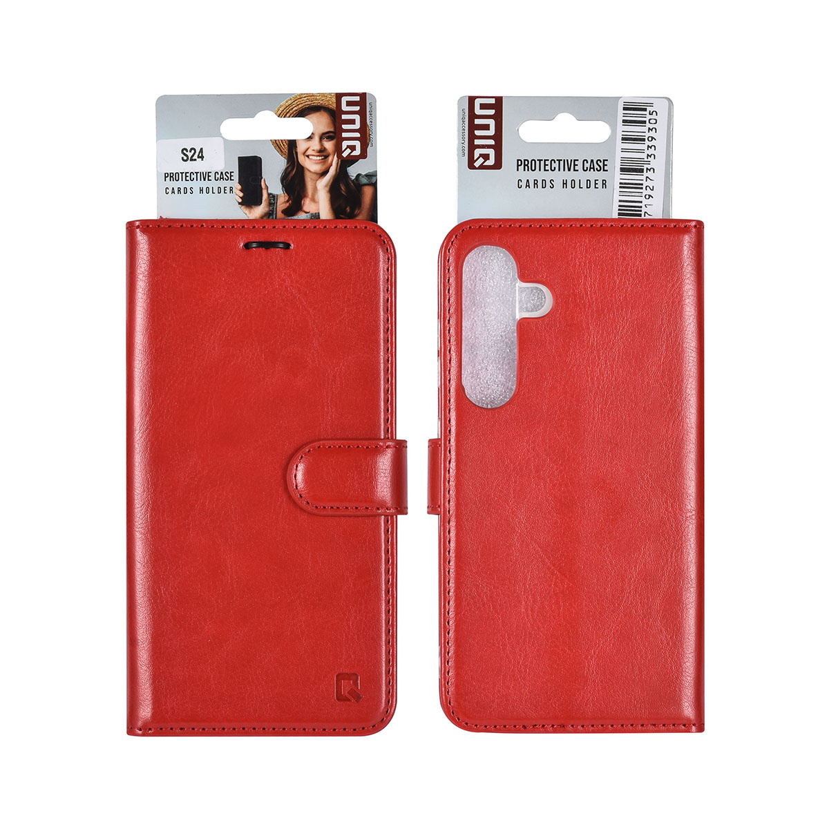 UNIQ Accessory UNIQ Accessory Galaxy S24 Book Case hoesje 3 pasjeshouder - Rood, foto 5 van 5