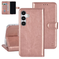 UNIQ Accessory Galaxy S24 Book-Case hul - 3 pasjeshouder - Rose Gold