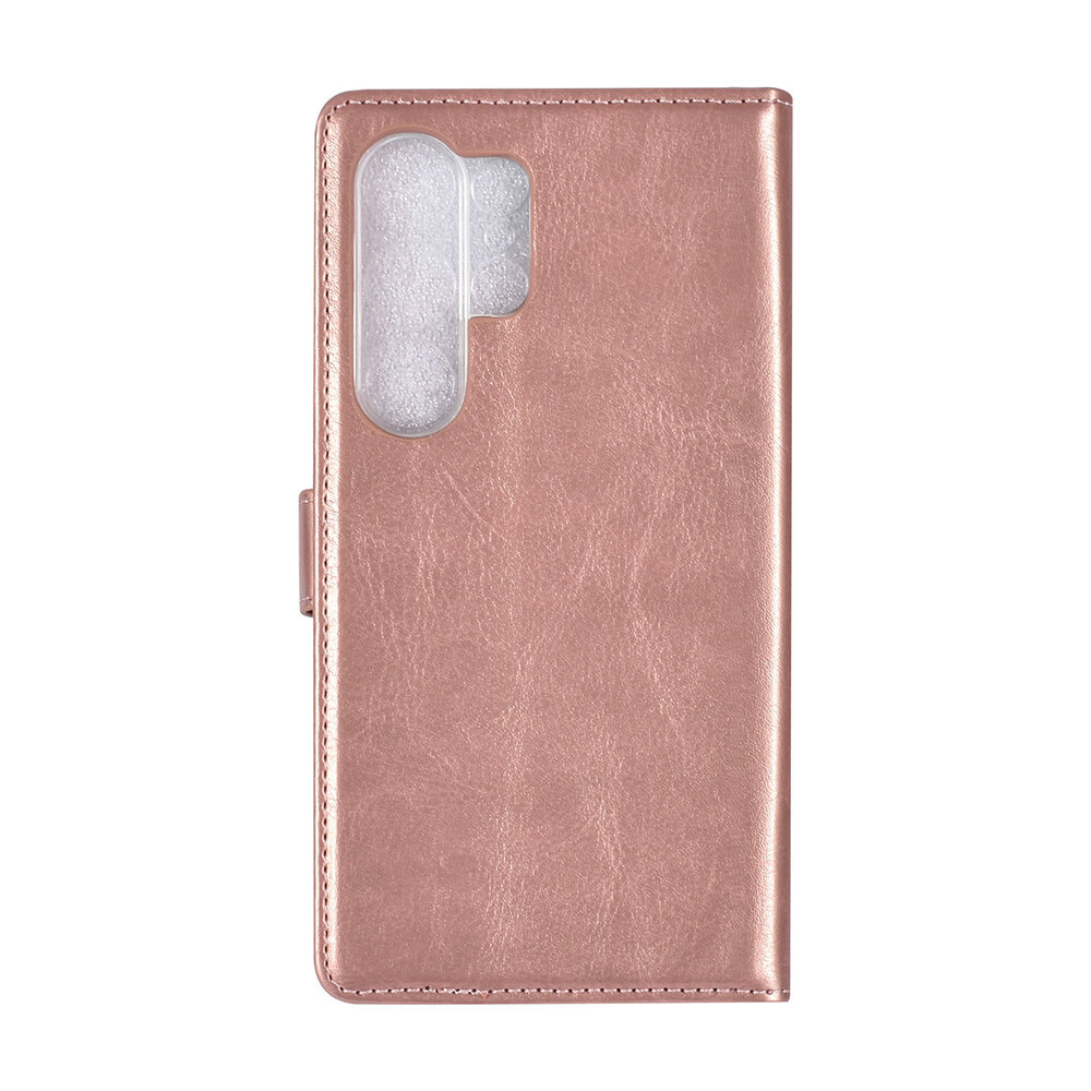 UNIQ Accessory UNIQ Accessory Galaxy S24 Ultra Book type housse 3 pasjeshouder - Rose Gold UNIQ Accessory UNIQ Accessory Galaxy S24 Ultra Book type housse 3 pasjeshouder - Rose Gold